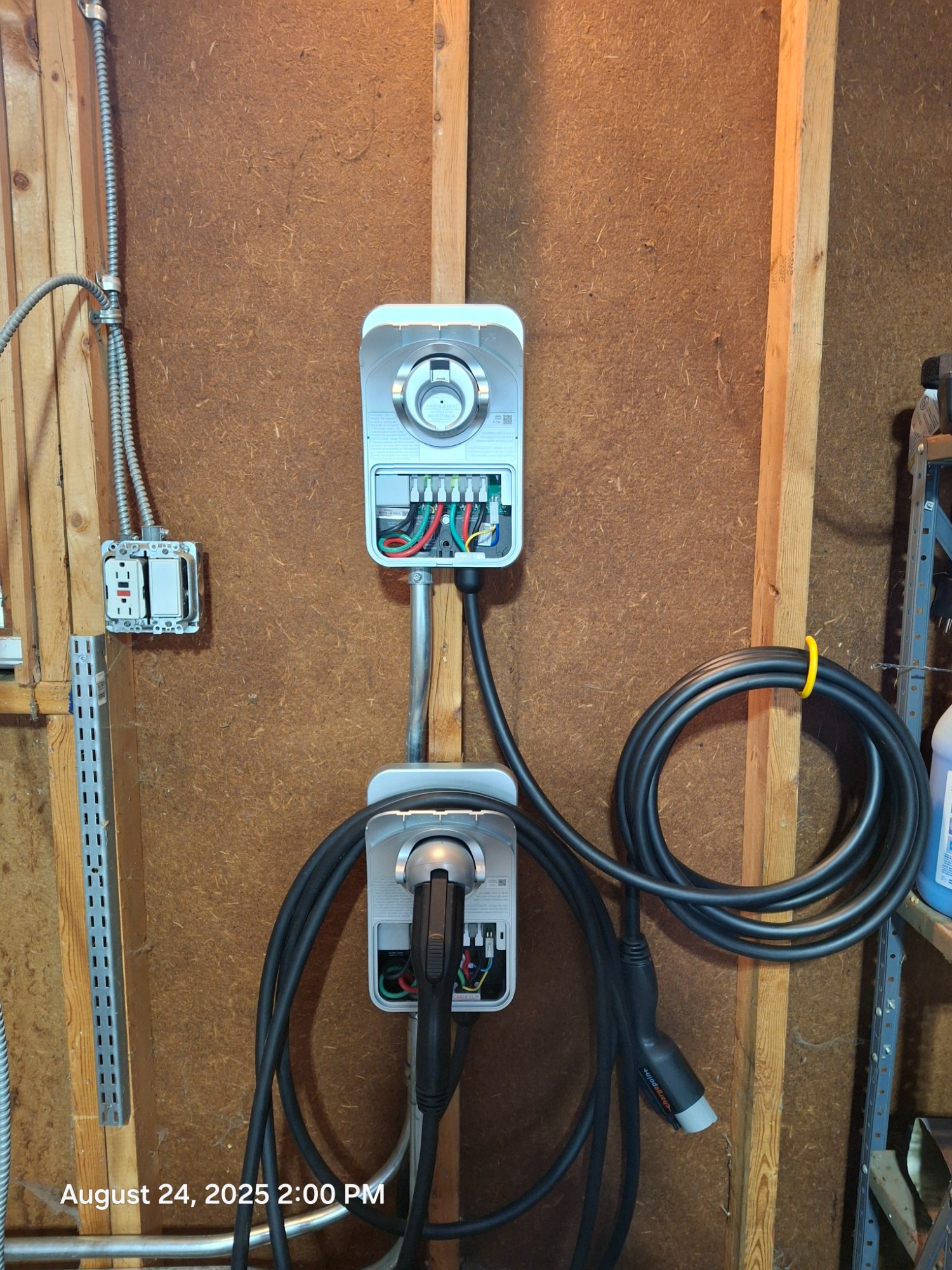 Dual EV charger outlet installation Illinois