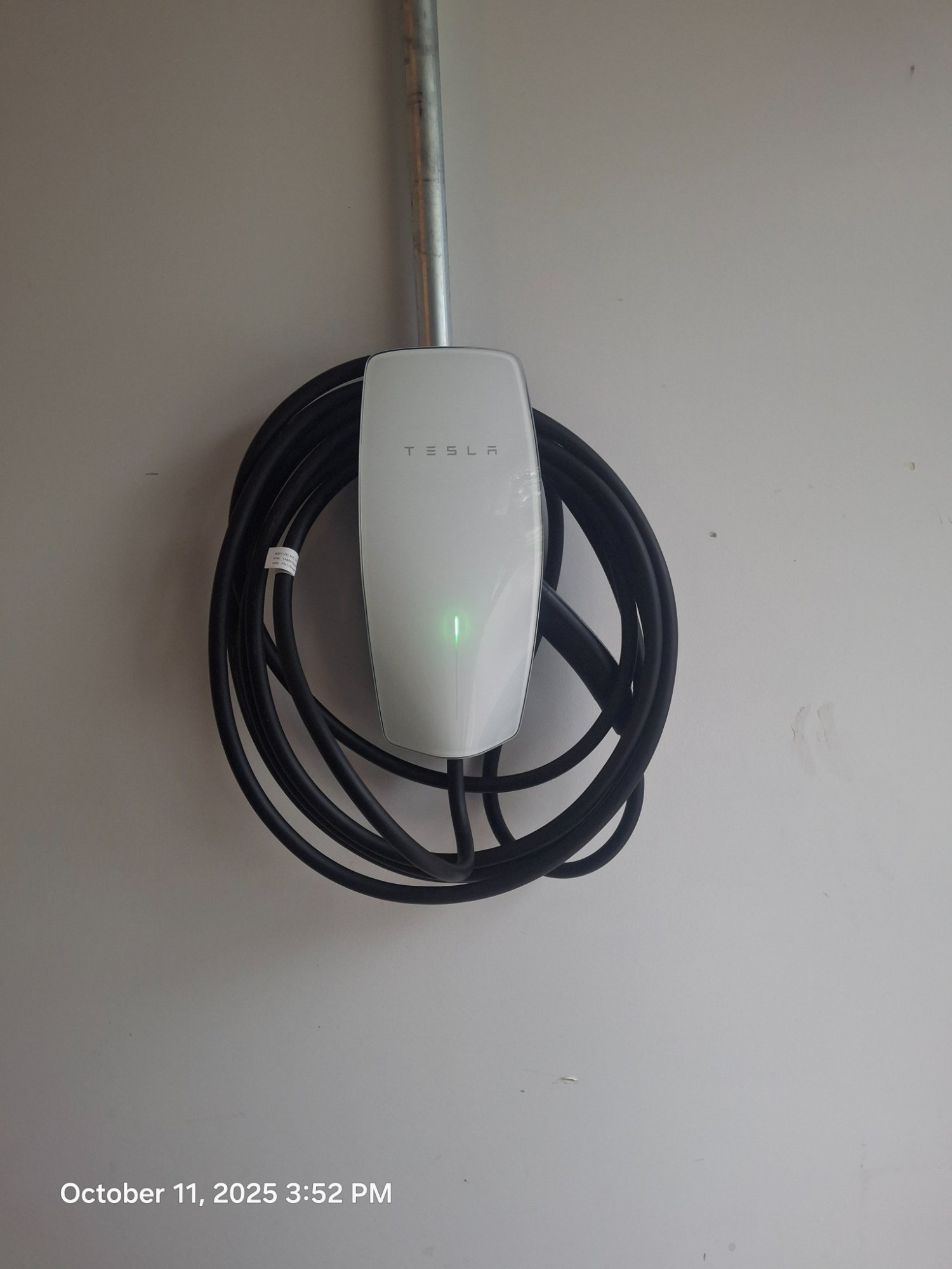 Tesla Wall Connector clean garage Illinois