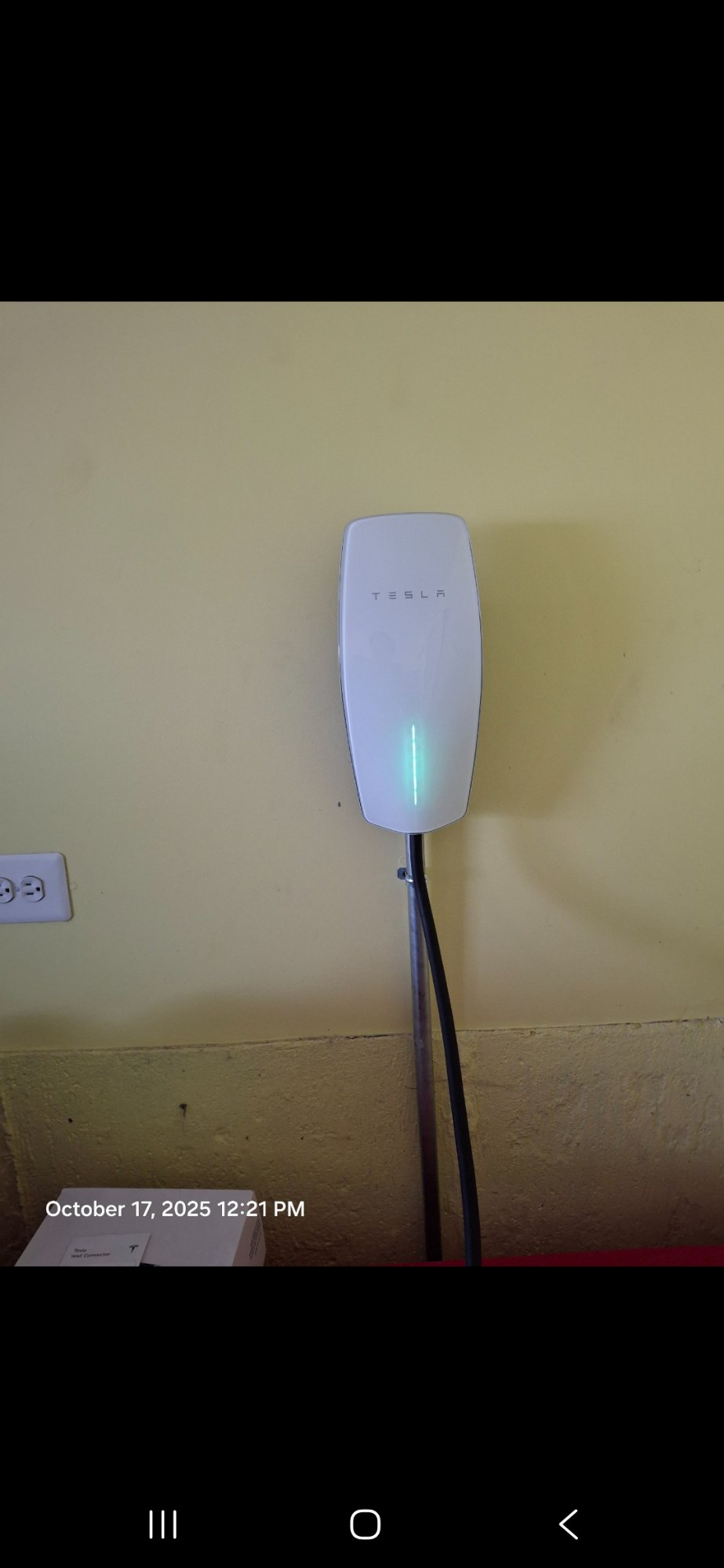 Tesla EV charger screenshot installation Illinois